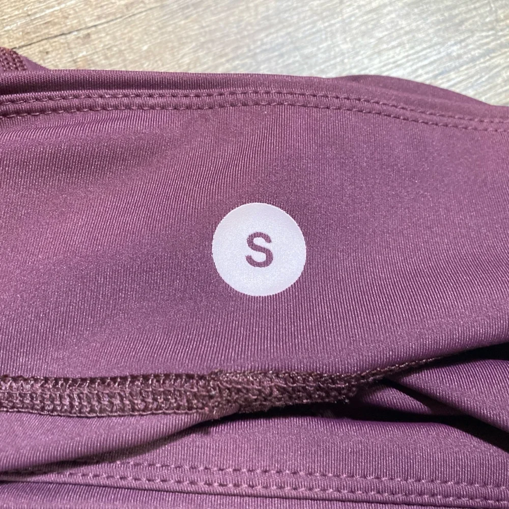 Her Tribe Athletics Women's High-Waisted Leggings Eggplant Size S - Picture 2 of 8